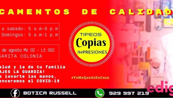 Botica Russell -  Del Propietario - Tocache