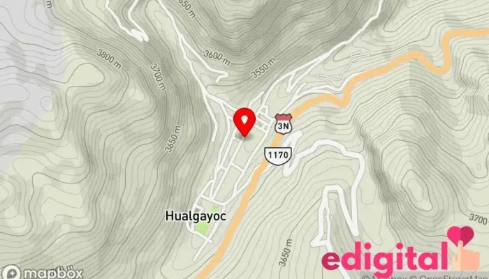 mapa de BOTICA SALUD DIVINA I HUALGAYOC - AGENTE KASNET , BANCO NACION Farmacia en Hualgayoc