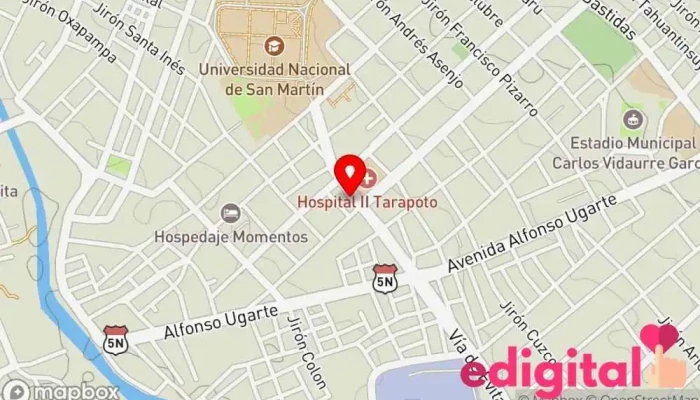 mapa de Botica Salud Farma II Farmacia en Tarapoto