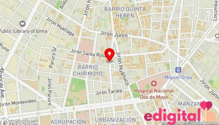 mapa de Botica SaluFarma Farmacia en Lima