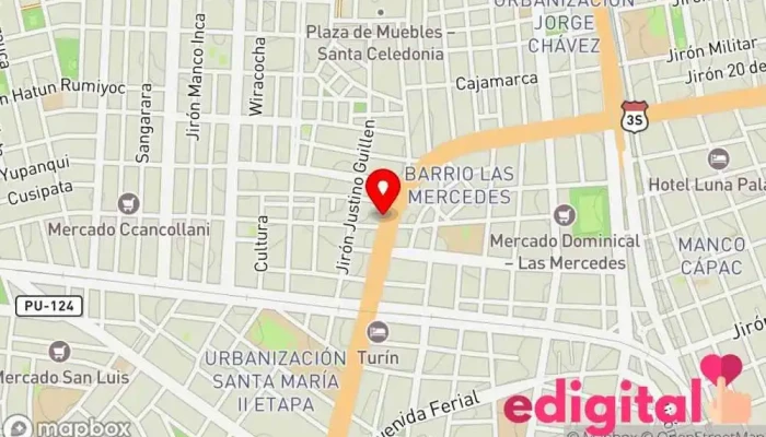 mapa de Botica Samjho Dent Farmacia en Juliaca