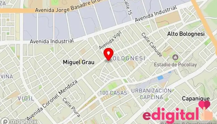 mapa de BOTICA SAN HILARIÓN Tienda de comestibles, periódicos y medicamentos en Tacna