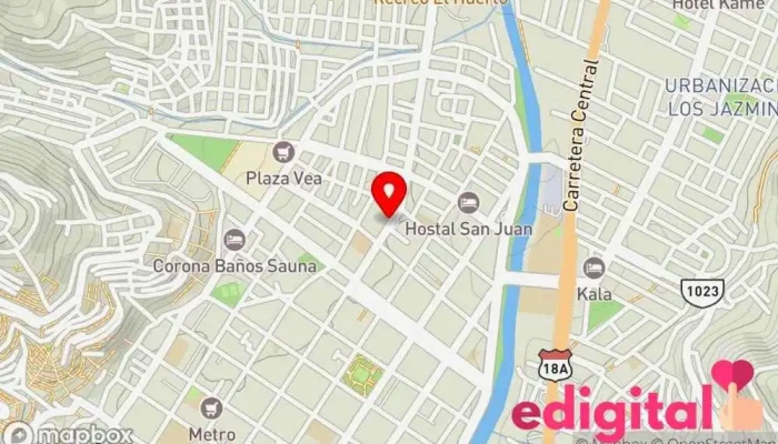 mapa de Botica San José Farmacia en Huánuco