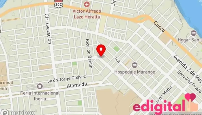 mapa de Botica SAN JUAN Farmacia en Puerto Maldonado