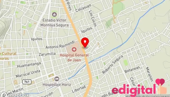 mapa de Botica San Luis Farmacia en Jaén