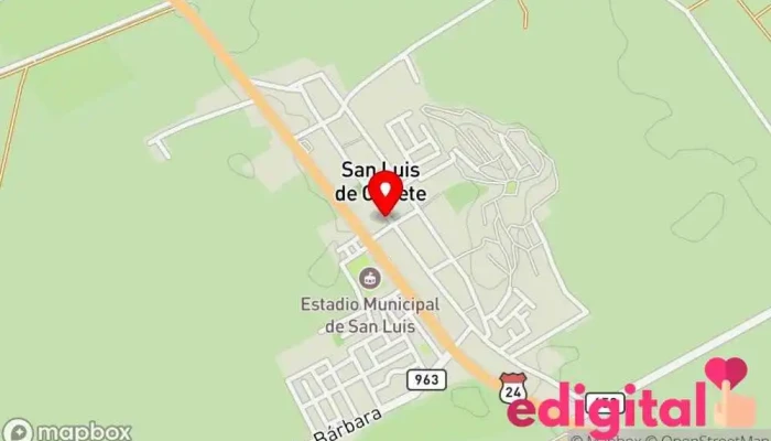 mapa de Botica San Luis Farmacia en San Luis de Cañete