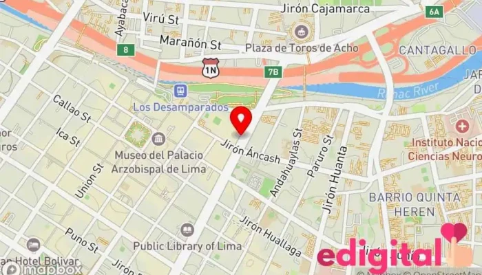 mapa de Botica San Mateo Farmacia en Lima