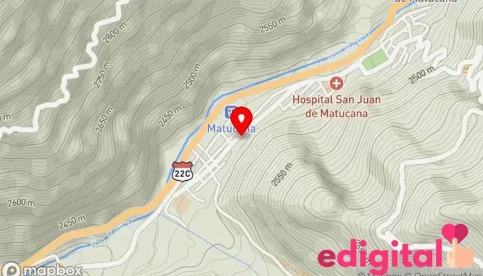 mapa de Botica San Miguel Arcangel Farmacia en Matucana