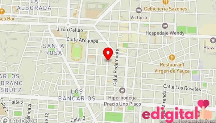 mapa de Botica San Pedro Farmacia en Pisco
