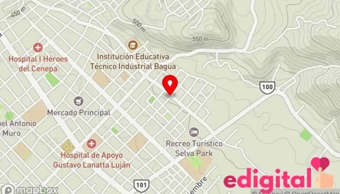 mapa de Botica Sanidad J&S Farmacia en Bagua