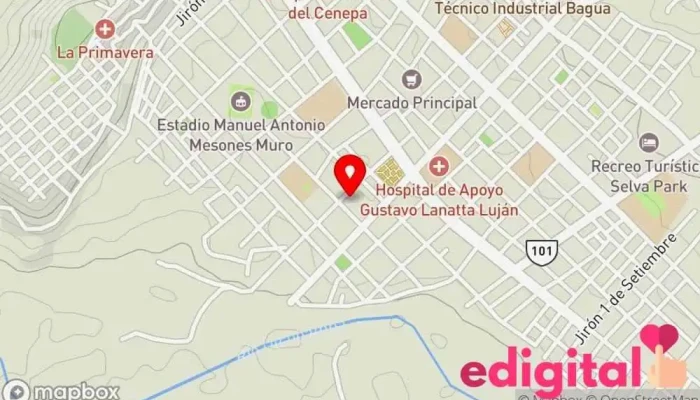 mapa de Botica Sanidad J&S Farmacia en Bagua