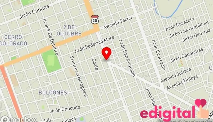 mapa de BOTICA SANTA CRUZ Farmacia en Juliaca