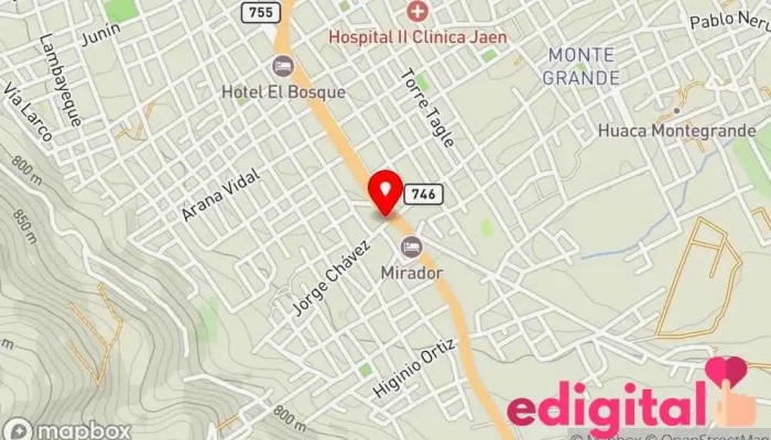 mapa de Botica Santa Rosa Farmacia en Jaén