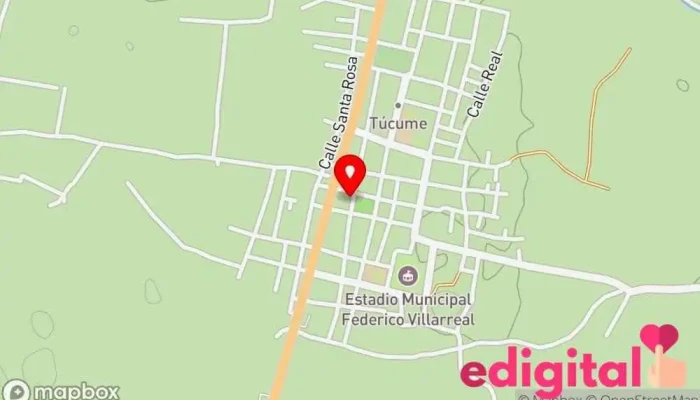 mapa de Botica Servisalud Farmacia en Túcume