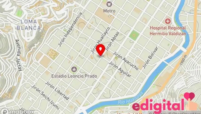 mapa de Botica Shumaj Janpy Farmacia en Huánuco