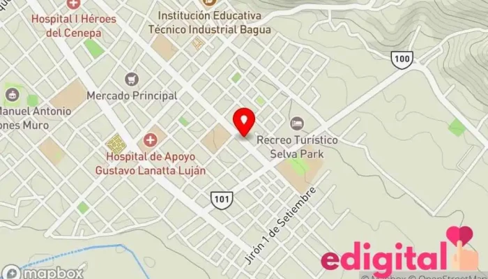 mapa de BOTICA SONCCOLLAY Farmacia en Bagua