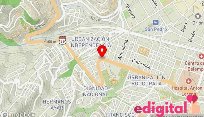 mapa de Botica S.O.S Farmacia en Cusco