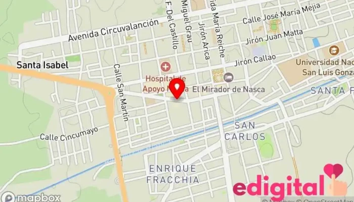 mapa de Botica Sr. De Luren Farmacia en Nasca