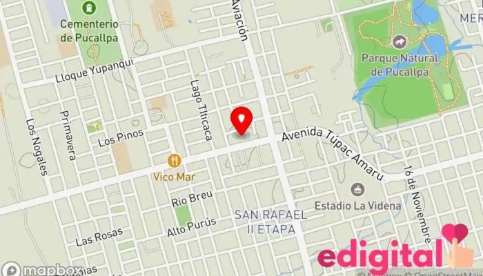 mapa de Botica Teran Farmacia en Pucallpa