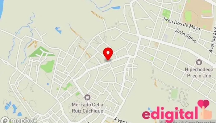 mapa de BOTICA THIAGOFARMA Farmacia en Iquitos
