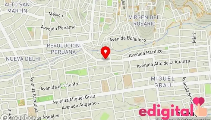 mapa de Botica TNEY FARMA Farmacia en Paucarpata