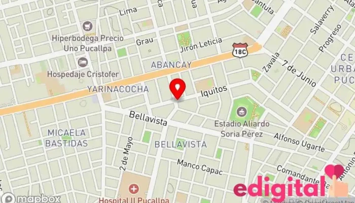 mapa de Botica VIA Farmacia en Pucallpa