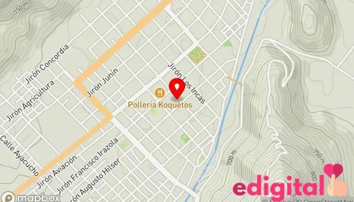 mapa de Botica VIDAFARMA Farmacia en Satipo