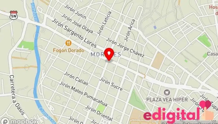 mapa de Botica Virgen De La Asunciòn Farmacia en Tarapoto