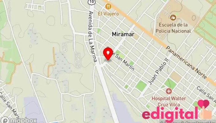 mapa de Botica Virgen De La Puerta Farmacia en Moche