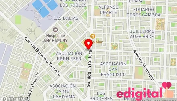 mapa de BOTICA Y OROTPEDIA SAN ANDRE Farmacia en Tacna