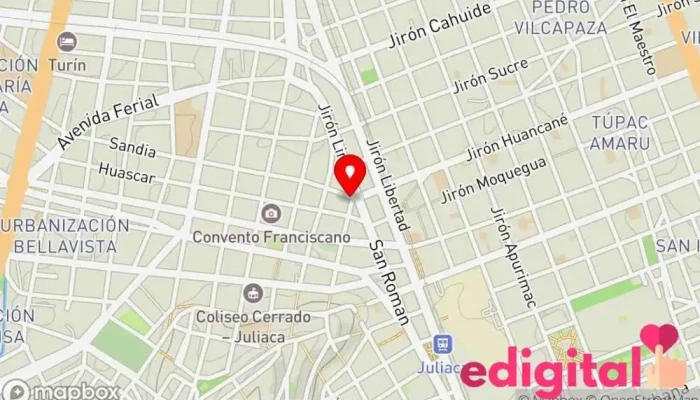 mapa de Botica Y Perfumeria Del Pueblo Farmacia en Juliaca