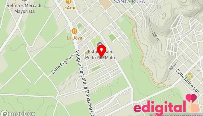 mapa de Botica y Perfumería Farmax Farmacia en Mala