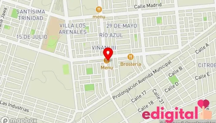 mapa de Botica y Recargas Farmacia en Tacna