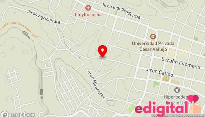 mapa de Botica y salud Farmacia en Moyobamba