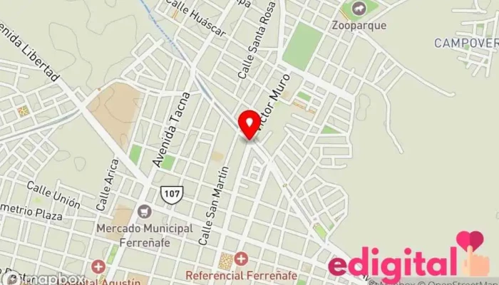 mapa de Botica YAMISALUD Farmacia en Ferreñafe