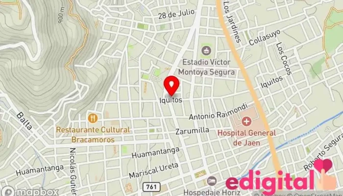 mapa de Boticas Arcangel Farmacia en Jaén