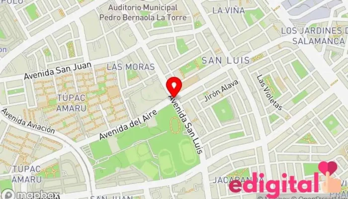 mapa de BOTICAS B,B LAS 24 HORAS Farmacia en Lima