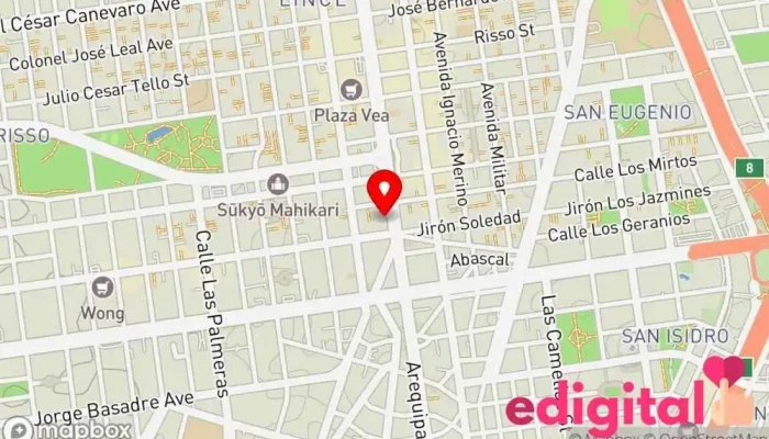 mapa de Boticas Del Doctor Guali Farmacia en Lince