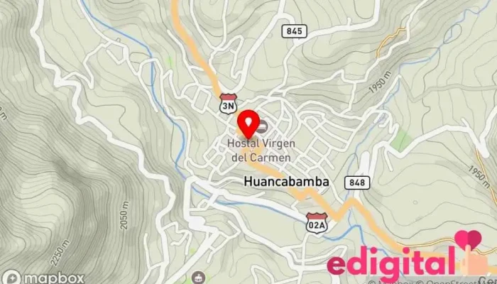 mapa de Boticas Del Norte Farmacia en Huancabamba