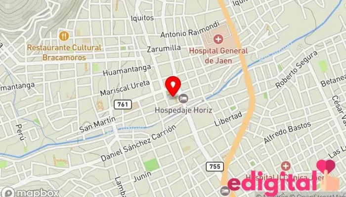 mapa de Boticas Estrellita Farmacia en Jaén