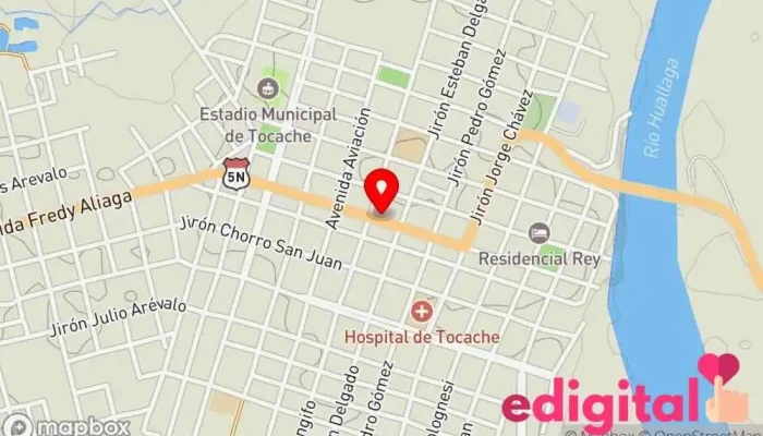 mapa de Boticas Farmacorp Farmacia en Tocache