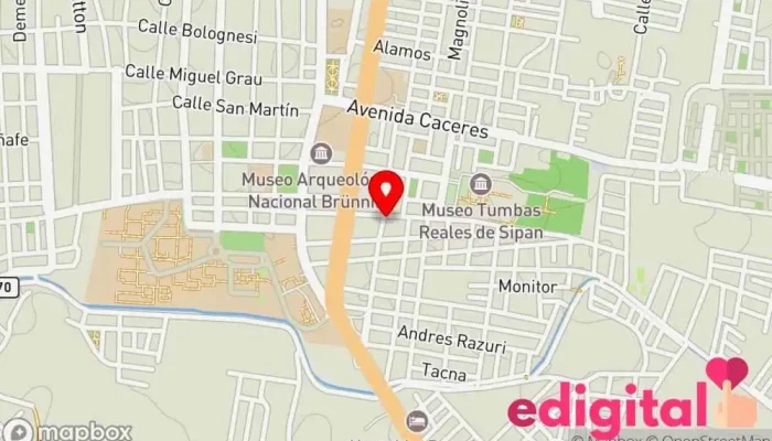 mapa de Boticas Fortaleza Farmacia en Lambayeque