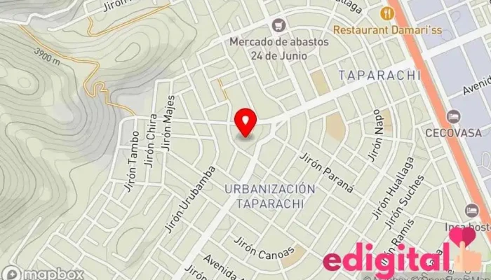 mapa de BOTICAS g&g Farmacia en Juliaca