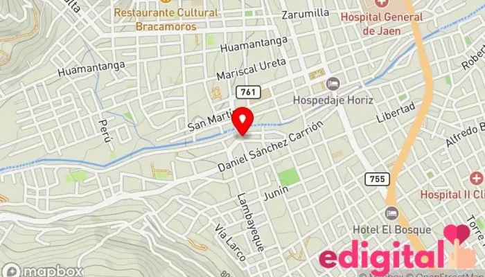 mapa de Boticas Globalfarma Farmacia en Jaén