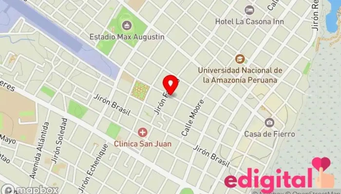 mapa de Boticas Iq' Derma Farmacia en Iquitos