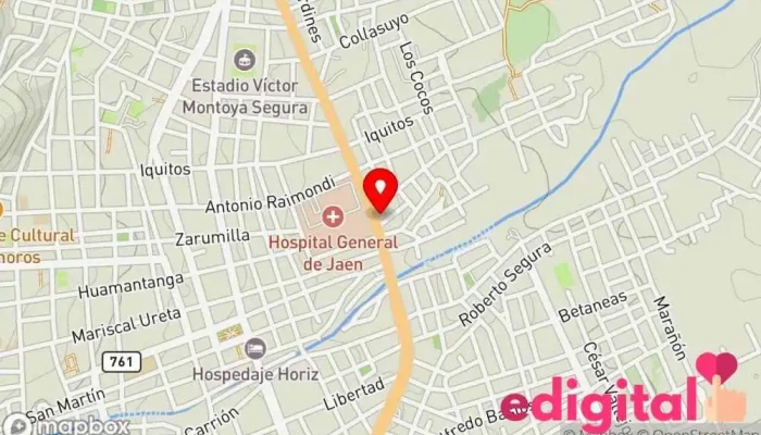 mapa de Boticas Jaen Farma Farmacia en Jaén
