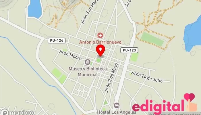 mapa de Boticas Lidfarma Farmacia en Lampa
