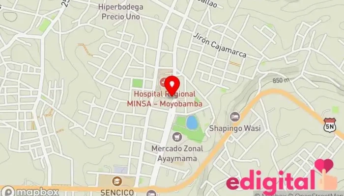 mapa de Boticas Lucy Farmacia en Moyobamba