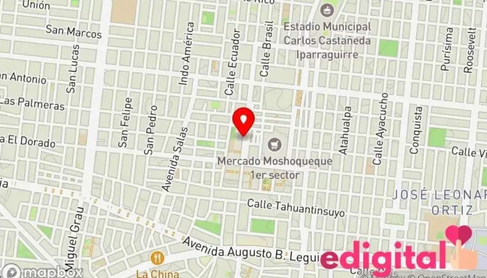 mapa de BOTICAS MI ASLHY Farmacia en José Leonardo Ortiz