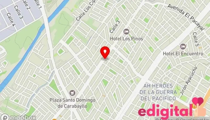 mapa de Boticas M&K Pharma Farmacia en Carabayllo
